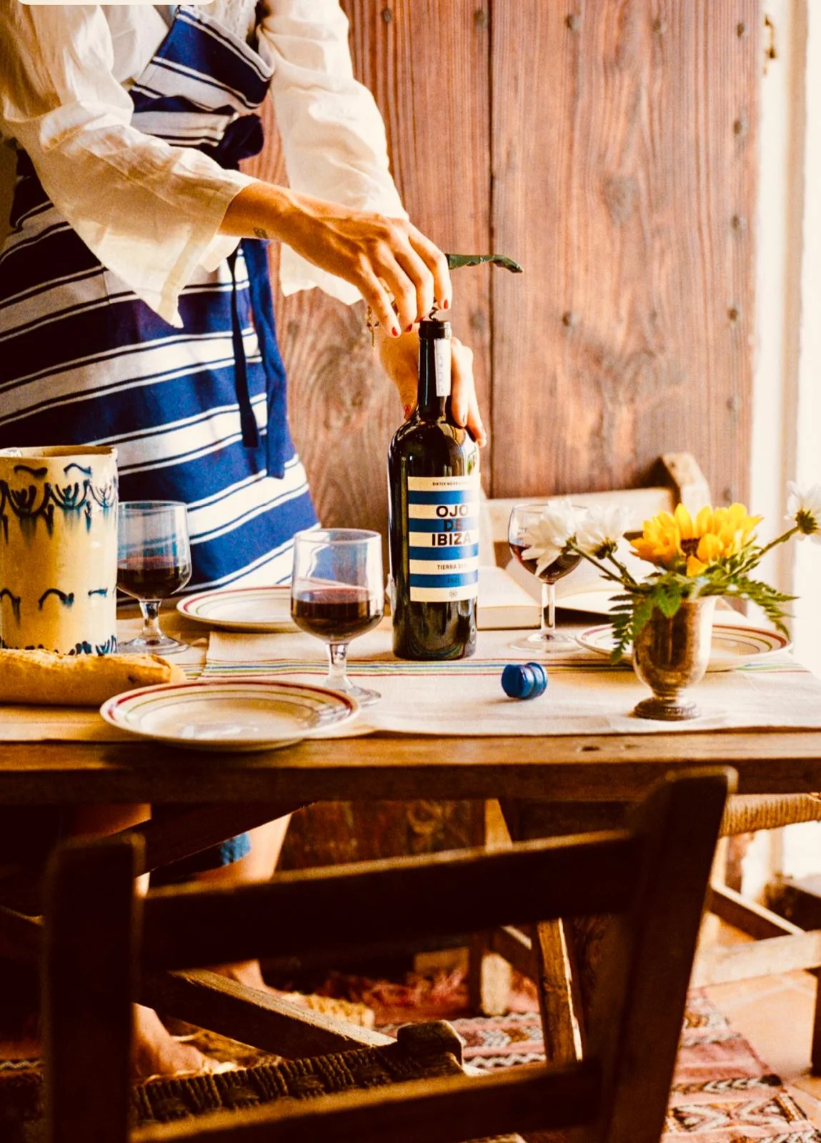 Private wine tasting at an Ibiza villa